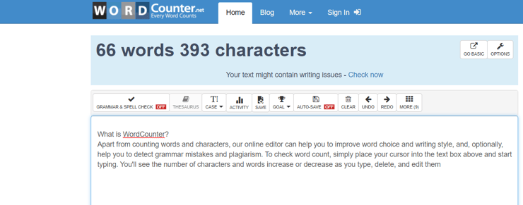 WordCounter free word counting software